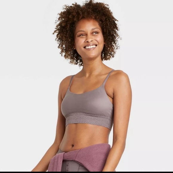 Auden Women's So Soft Bralette Gray Size Medium Fits 34C 34D 36B 36C - Picture 1 of 3